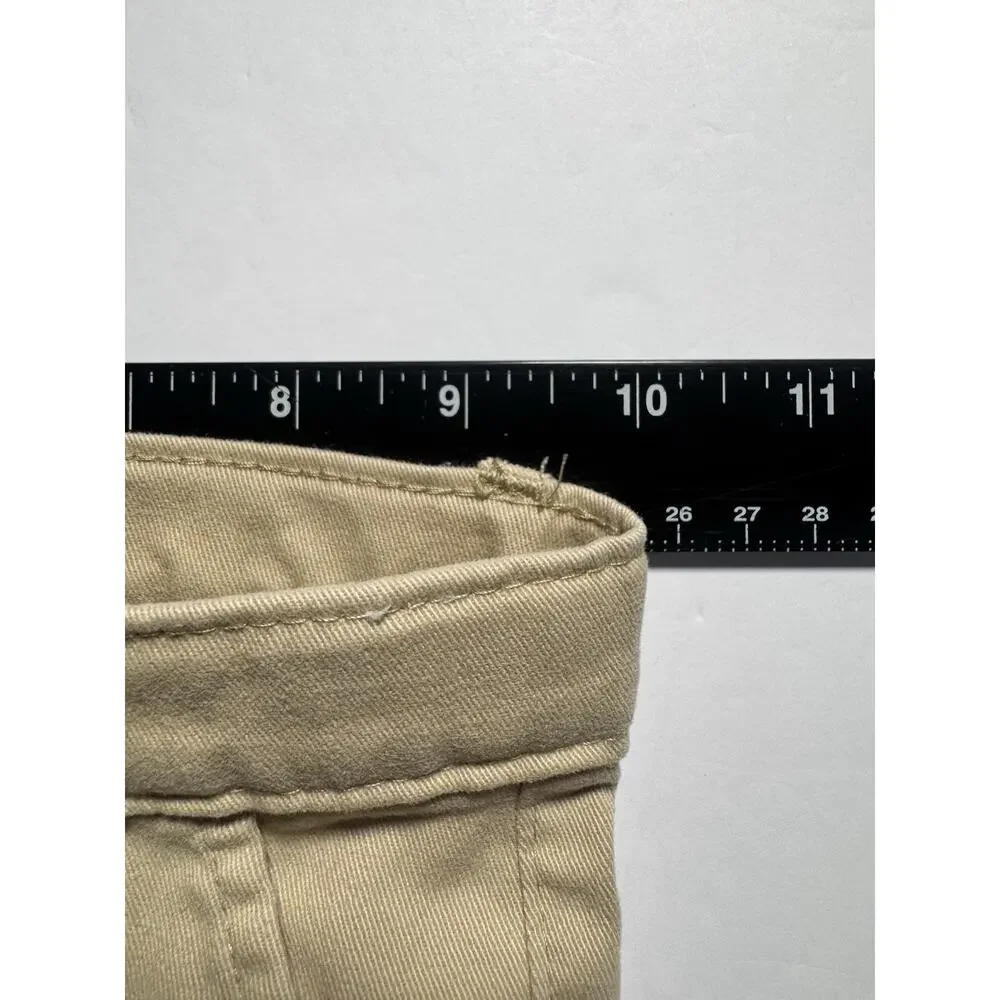 Gymboree Boys Khaki Chino Uniform Shorts Size 2T Adjustable Waist Toddler